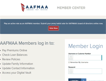 Tablet Screenshot of connect.aafmaa.com